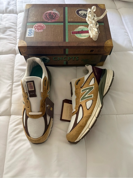 New Balance Other - NEW BALANCE CNCPTS X 990V4 MADE IN USA 'PATINA' Pumpernickel/Dark Olivine Sz 11